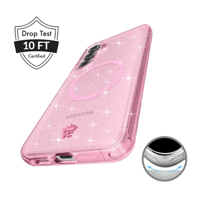Pink Stardust Glitter Samsung Case