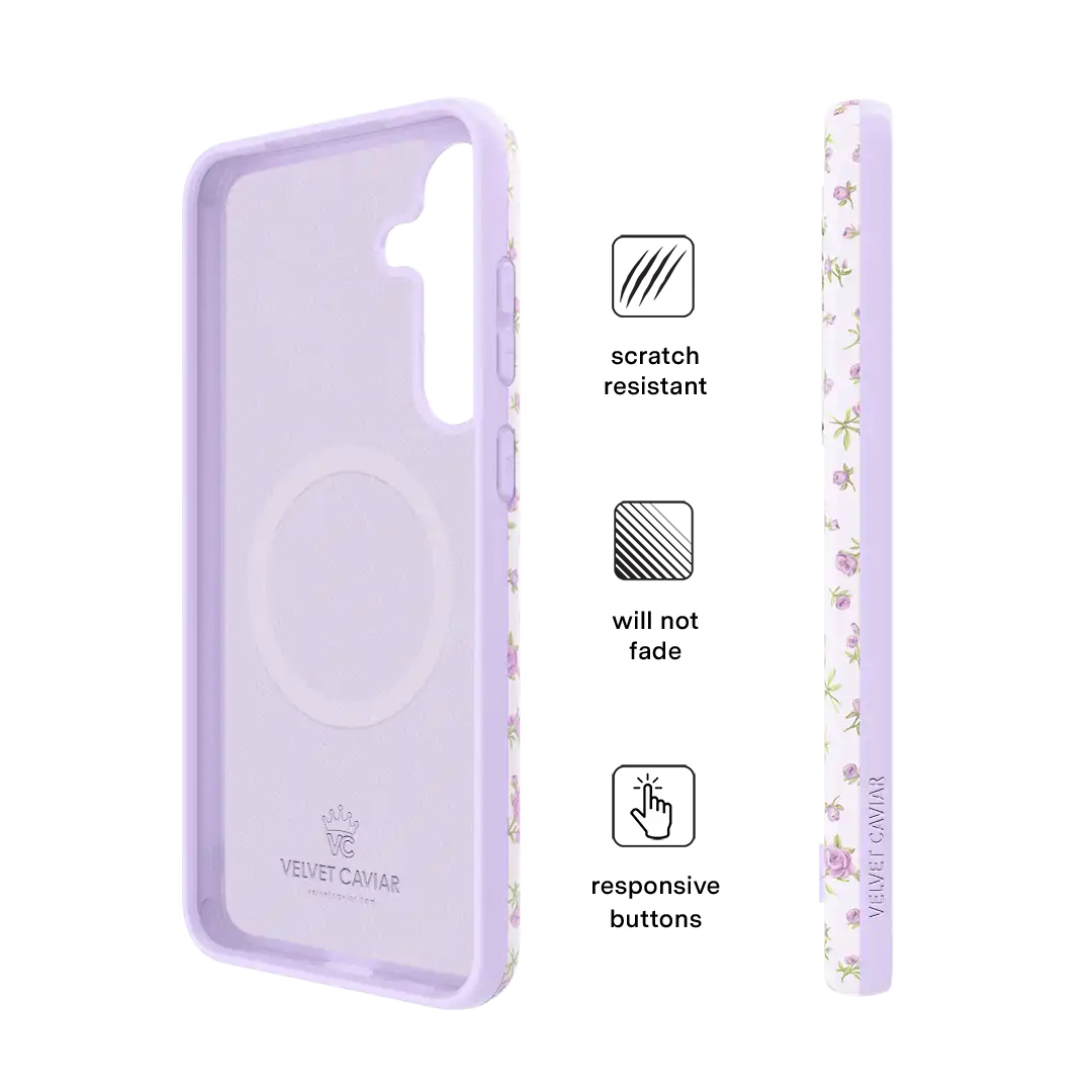Dainty Lilac Floral Samsung Case