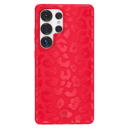Red Hot Leopard Samsung Case