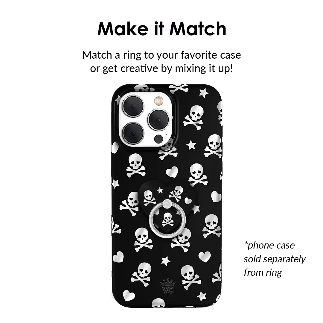 Chrome Skulls Phone Ring