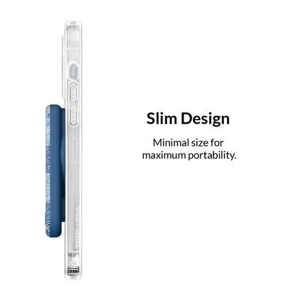 Denim Vibe Checkered Portable MagSafe Charger Power Pack
