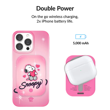 Snoopy Be Mine Portable MagSafe Charger Power Pack
