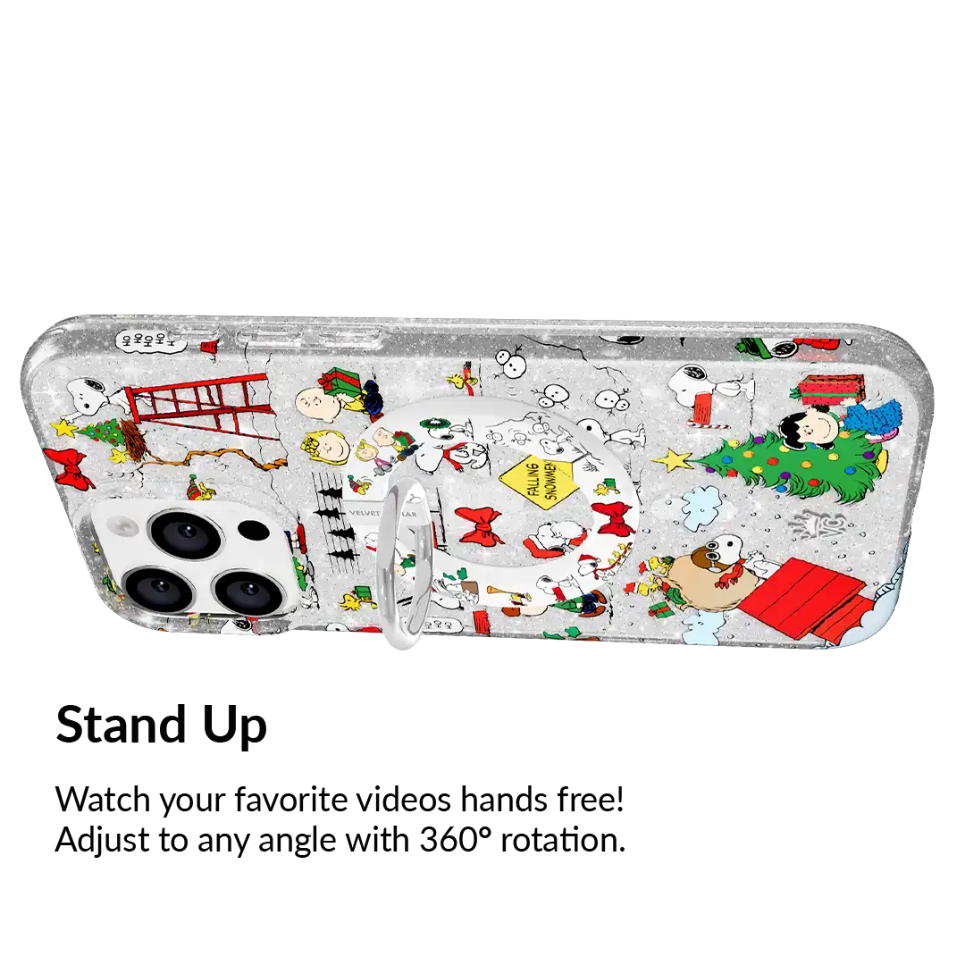 Snoopy Christmas Glitter MagSafe Grip Ring