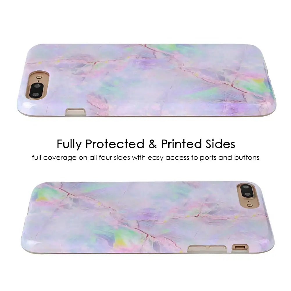 Cotton Candy Marble iPhone Case