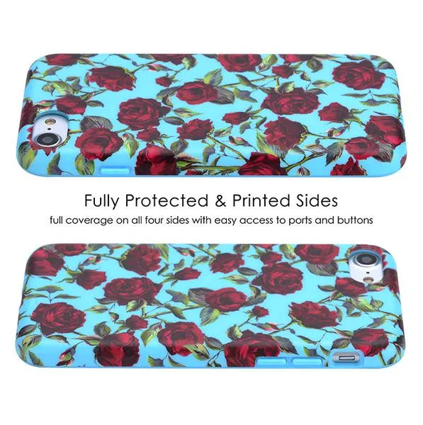 Blue Roses Floral iPhone Case