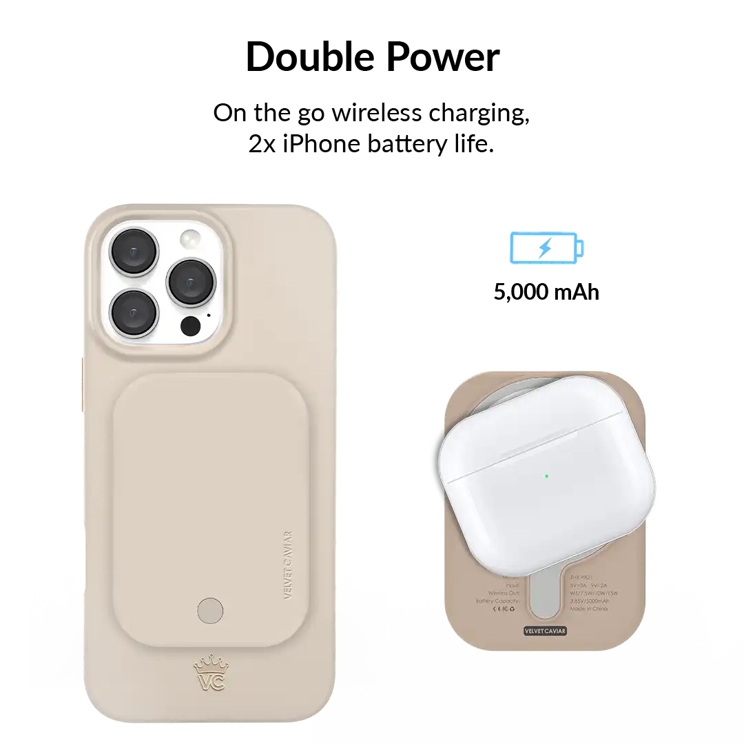 Sand Stone Portable MagSafe Charger Power Pack