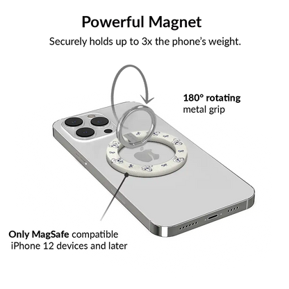 Preppy Teddy MagSafe Grip Ring