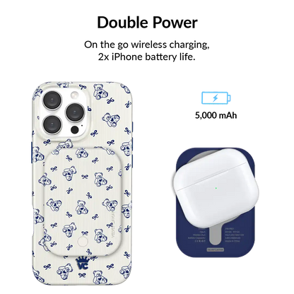 Preppy Teddy Portable MagSafe Charger Power Pack