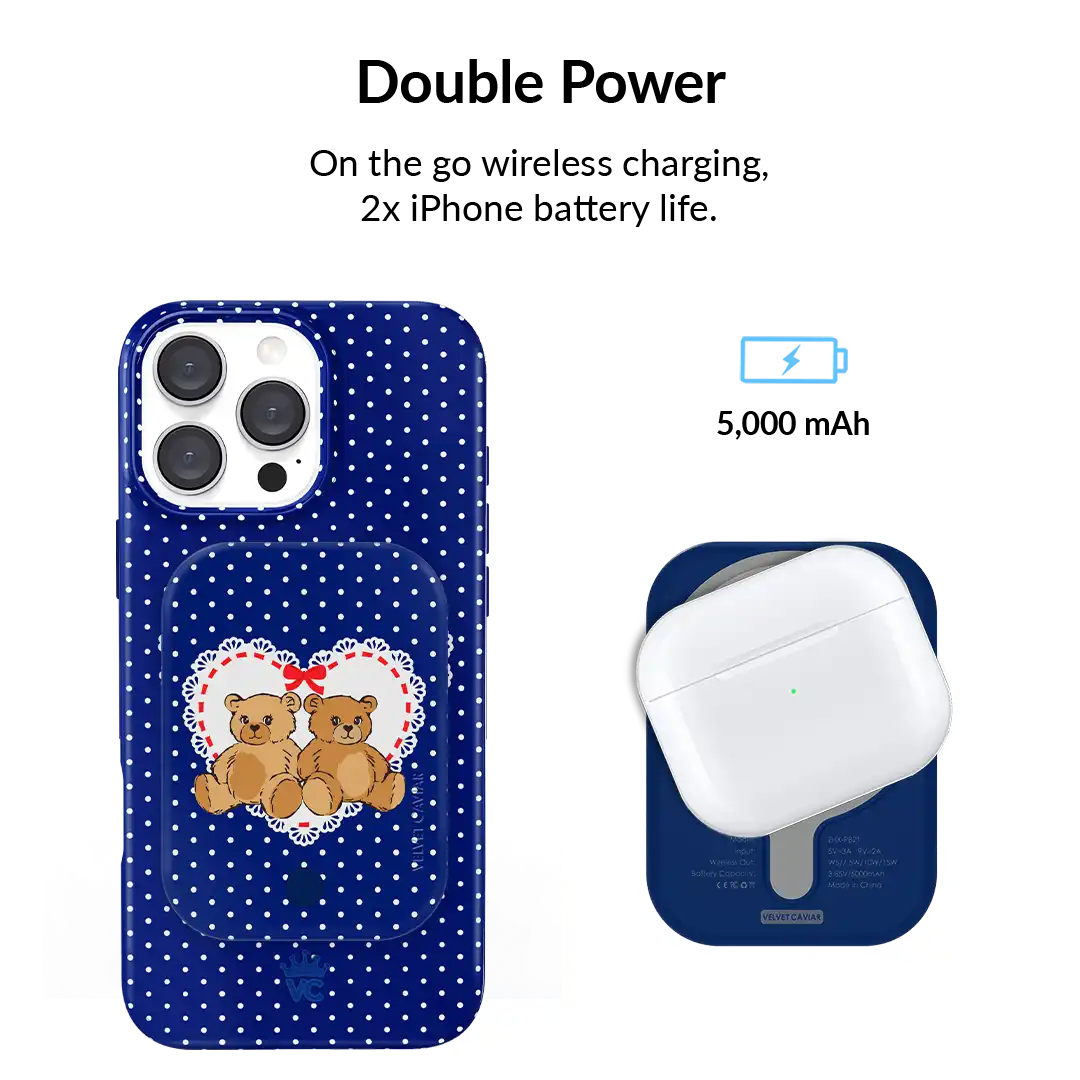 Winter Teddy Portable MagSafe Charger Power Pack