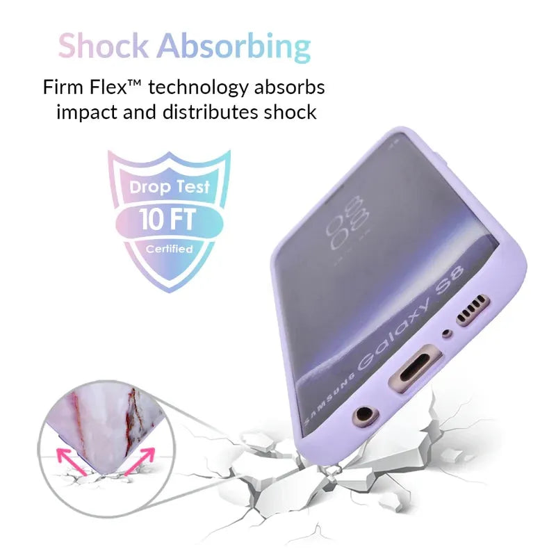 Violet Sky Marble Samsung Case