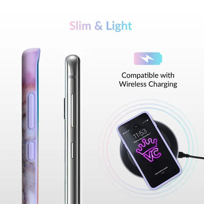 Violet Sky Marble Samsung Case