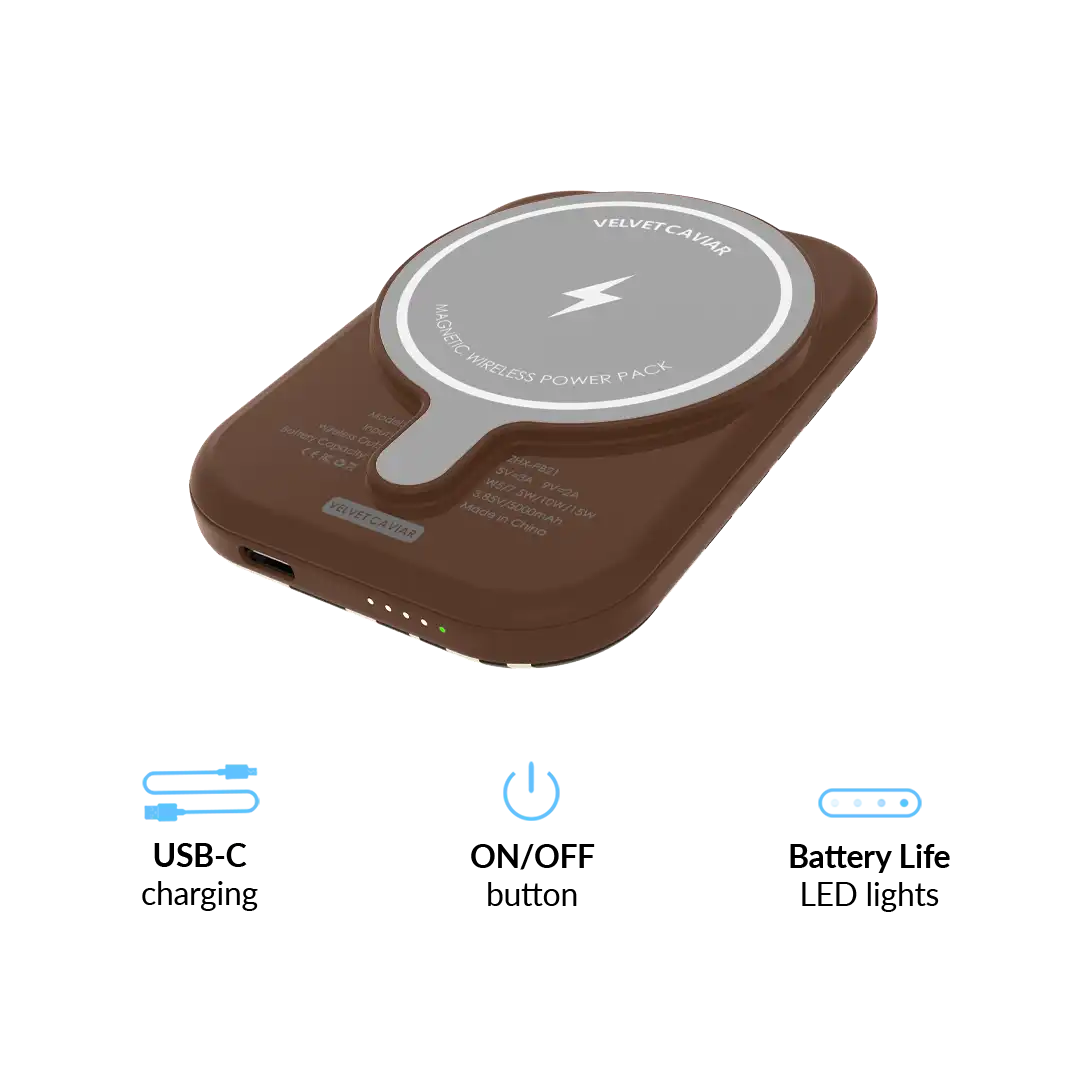 Coco Zebra Portable MagSafe Charger Power Packafe Battery Power Pack