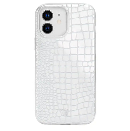 White Croc iPhone Case
