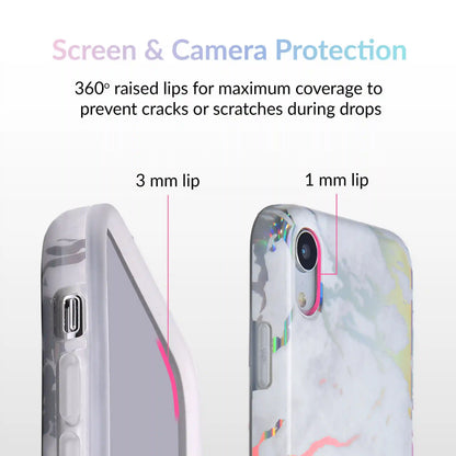 Holo White Marble iPhone Case
