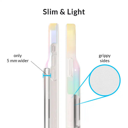 White Opal Iphone Wallet Case