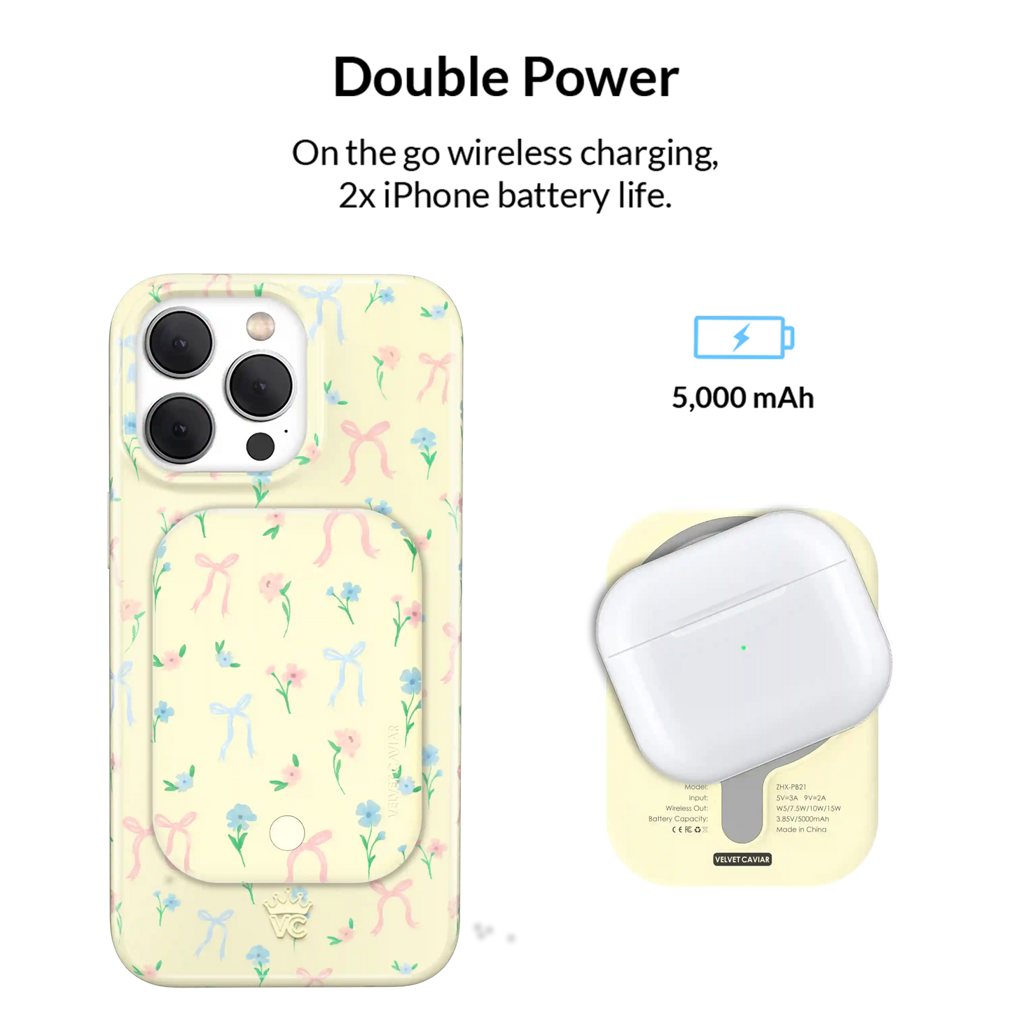 Buttercup Bows Portable MagSafe Charger Power Pack