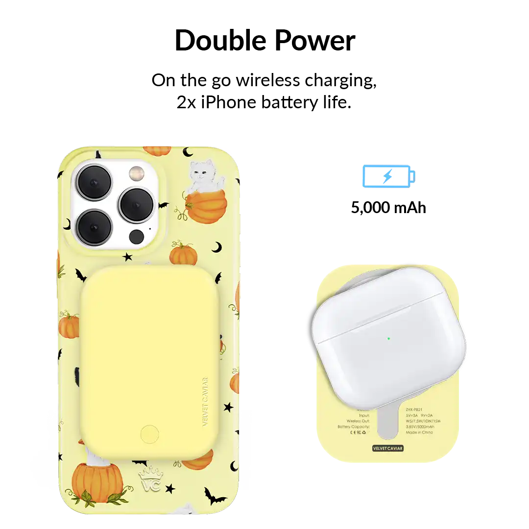 Yellow Portable MagSafe Charger Power Pack