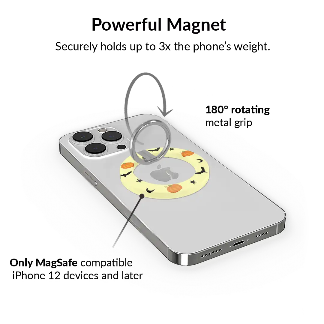 Purrfect Pumpkins MagSafe Grip Ring