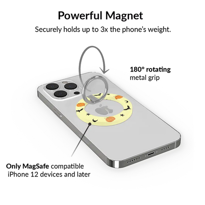 Purrfect Pumpkins MagSafe Grip Ring