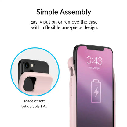 Pink Zebra iPhone Charging Case