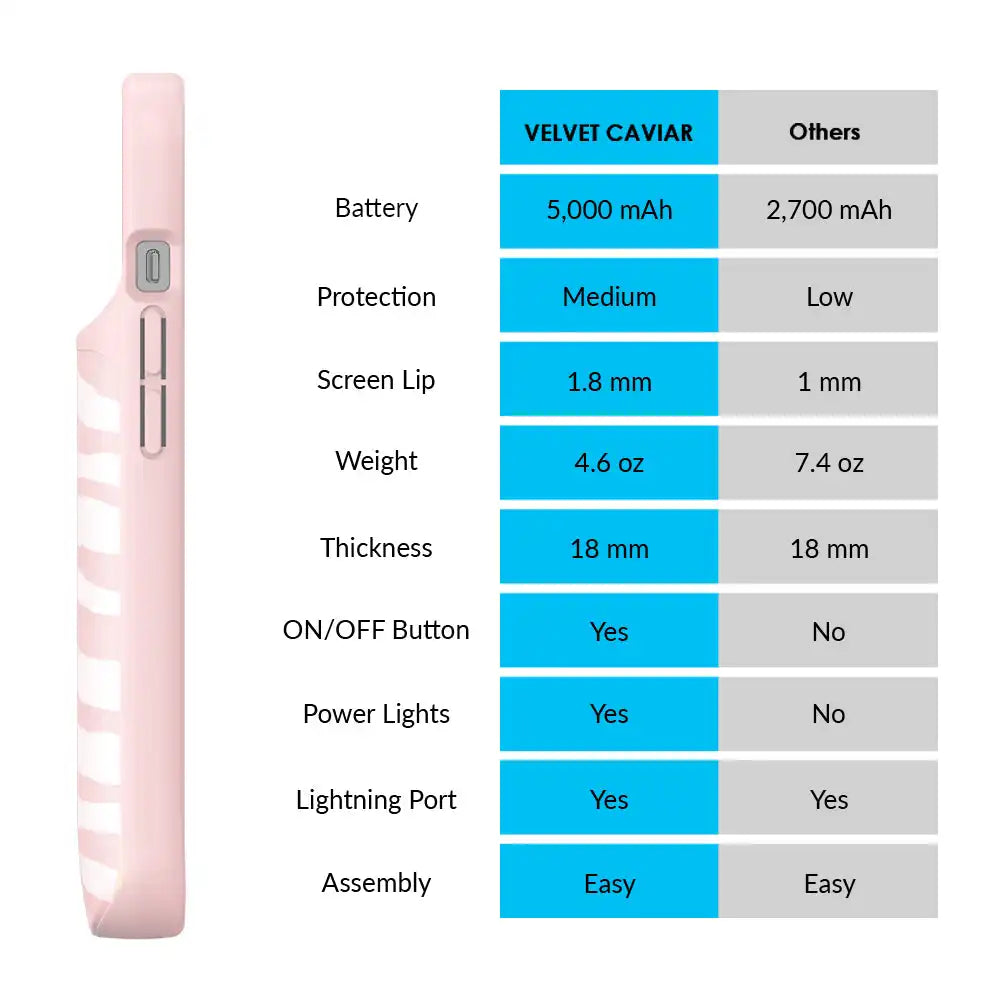 Pink Zebra iPhone Charging Case
